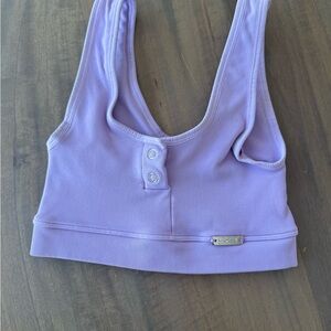 Bombshell Lavender Ribbed sports bra